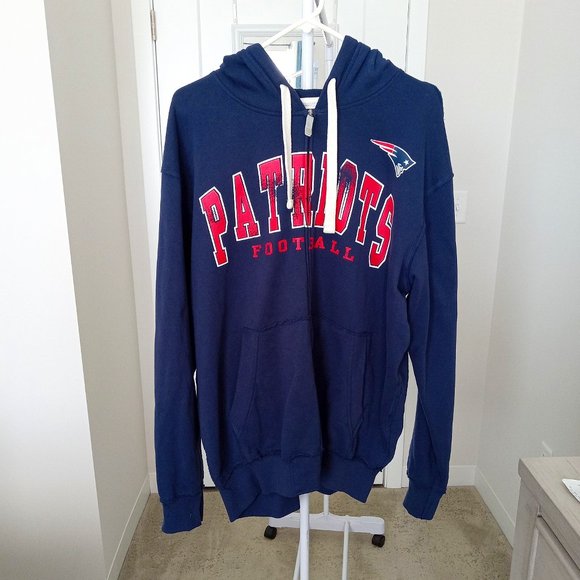 New England Patriots mens zip hoodie XL - Picture 1 of 6